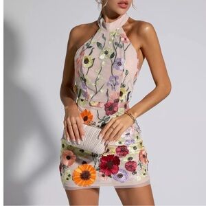 Floral Halter Dress